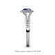 5 - Raisa Desire Tanzanite and Diamond Halo Engagement Ring 