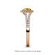 5 - Raisa Desire Citrine and Diamond Halo Engagement Ring 