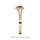 5 - Raisa Desire Ruby and Diamond Halo Engagement Ring 