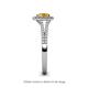 5 - Raisa Desire Citrine and Diamond Halo Engagement Ring 