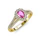 3 - Raisa Desire Pink Sapphire and Diamond Halo Engagement Ring 