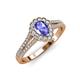 3 - Raisa Desire Tanzanite and Diamond Halo Engagement Ring 