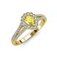 3 - Raisa Desire Yellow Sapphire and Diamond Halo Engagement Ring 