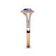 5 - Raisa Desire Tanzanite and Diamond Halo Engagement Ring 