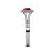 5 - Raisa Desire Ruby and Diamond Halo Engagement Ring 