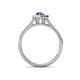 4 - Raisa Desire Tanzanite and Diamond Halo Engagement Ring 