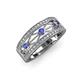 3 - Aurelia 0.50 ctw Tanzanite and Natural Diamonds Wedding Band 