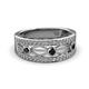 2 - Aurelia 0.52 ctw Black and White Natural Diamonds Wedding Band 