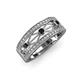 3 - Aurelia 0.52 ctw Black and White Natural Diamonds Wedding Band 