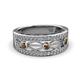 2 - Aurelia 0.50 ctw Smoky Quartz and Natural Diamonds Wedding Band 