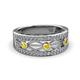 2 - Aurelia 0.52 ctw Yellow Sapphire and Natural Diamonds Wedding Band 