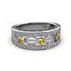 2 - Aurelia 0.47 ctw Citrine and Natural Diamonds Wedding Band 