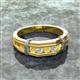 3 - Kevin 0.50 ctw Yellow Diamond and Natural Diamond Men Wedding Band (7.80 mm) 