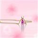 2 - Jassiel 5x3 mm Oval Cut Pink Sapphire Double Bail Solitaire Pendant Necklace 