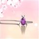 2 - Jassiel 6x4 mm Oval Cut Amethyst Double Bail Solitaire Pendant Necklace 
