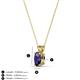 3 - Jassiel 6x4 mm Oval Cut Iolite Double Bail Solitaire Pendant Necklace 
