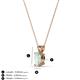 3 - Jassiel 6x4 mm Oval Cut Opal Double Bail Solitaire Pendant Necklace 