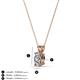 3 - Jassiel 6x4 mm Oval Cut Diamond Double Bail Solitaire Pendant Necklace 