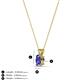 3 - Jassiel 5x3 mm Oval Cut Tanzanite Double Bail Solitaire Pendant Necklace 