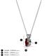 3 - Jassiel 5x3 mm Oval Cut Red Garnet Double Bail Solitaire Pendant Necklace 