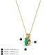 3 - Jassiel 5x3 mm Oval Cut Emerald Double Bail Solitaire Pendant Necklace 