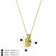 3 - Jassiel 5x3 mm Oval Cut Yellow Sapphire Double Bail Solitaire Pendant Necklace 