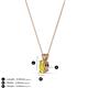 3 - Jassiel 5x3 mm Oval Cut Yellow Sapphire Double Bail Solitaire Pendant Necklace 