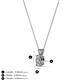 3 - Jassiel 5x3 mm Oval Cut Lab Grown Diamond Double Bail Solitaire Pendant Necklace 