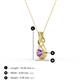 4 - Amanda 3.00 mm Round Amethyst Solitaire Infinity Love Knot Pendant Necklace 