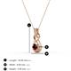 4 - Amanda 3.00 mm Round Red Garnet Solitaire Infinity Love Knot Pendant Necklace 