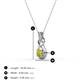 4 - Amanda 3.00 mm Round Yellow Diamond Solitaire Infinity Love Knot Pendant Necklace 