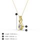 4 - Amanda 3.00 mm Round Diamond Solitaire Infinity Love Knot Pendant Necklace 