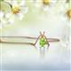 2 - Jassiel 5x3 mm Pear Cut Peridot Double Bail Solitaire Pendant Necklace 