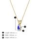 3 - Jassiel 5x3 mm Pear Cut Tanzanite Double Bail Solitaire Pendant Necklace 