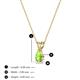 3 - Jassiel 5x3 mm Pear Cut Peridot Double Bail Solitaire Pendant Necklace 