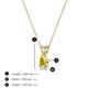 3 - Jassiel 5x3 mm Pear Cut Yellow Sapphire Double Bail Solitaire Pendant Necklace 
