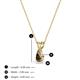 3 - Jassiel 5x3 mm Pear Cut Smoky Quartz Double Bail Solitaire Pendant Necklace 