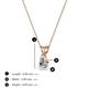 3 - Jassiel 5x3 mm Pear Cut Diamond Double Bail Solitaire Pendant Necklace 