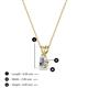 3 - Jassiel 5x3 mm Pear Cut Lab Grown Diamond Double Bail Solitaire Pendant Necklace 