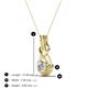 3 - Amanda 4.00 mm Round Diamond Solitaire Infinity Love Knot Pendant Necklace 