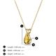 3 - Jassiel 6x4 mm Pear Cut Citrine Double Bail Solitaire Pendant Necklace 