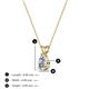 3 - Jassiel 6x4 mm Pear Cut Lab Grown Diamond Double Bail Solitaire Pendant Necklace 
