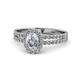 1 - Amaya Desire 2.69 ctw IGI Certified Lab Grown Diamond Oval Cut (9x7 mm) Halo Engagement Ring 