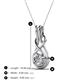 4 - Amanda 5.00 mm Round Forever Brilliant Moissanite Solitaire Infinity Love Knot Pendant Necklace 