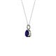 2 - Sheryl 4.00 mm Blue Sapphire Solitaire Pendant 