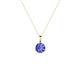 1 - Sheryl 4.00 mm Tanzanite Solitaire Pendant 