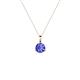 1 - Sheryl 4.00 mm Tanzanite Solitaire Pendant 