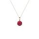 1 - Sheryl 4.00 mm Ruby Solitaire Pendant 