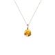 1 - Sheryl 4.00 mm Citrine Solitaire Pendant 