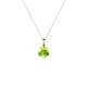 1 - Sheryl 4.00 mm Peridot Solitaire Pendant 